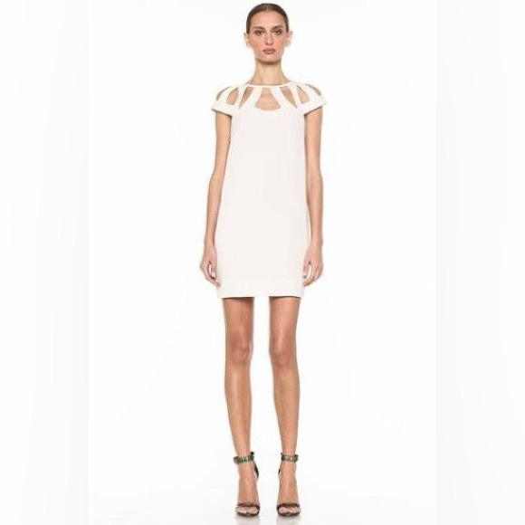 Diane Von Furstenberg Dresses & Skirts - Diane von Furstenburg (DVF) Achava cutout Dress in cream/off-white “Haystack”